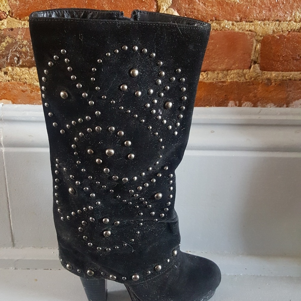 Black Studded Boots
